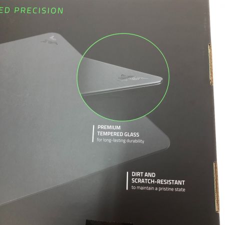  ATLAS アトラス 強化ガラス ゲーミングマウスパッド RZ02-04890100-R3M1 ブラック