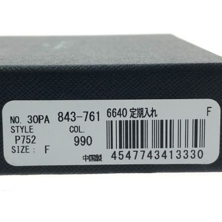  Paul Smith ポールスミス 二つ折りパスケース カラードエッジAW23 843761 P752 ブラック