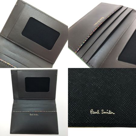  Paul Smith ポールスミス 二つ折りパスケース カラードエッジAW23 843761 P752 ブラック