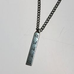 □□ GUCCI グッチ ゴースト バー ネックレス シルバー925 Bランク
