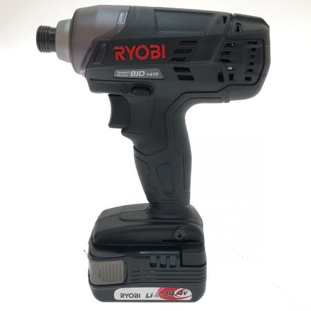  RYOBI リョービ 充電式インパクトドライバ 14.4V BID-1415 ブラック