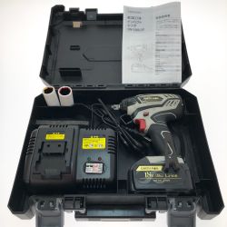 □□ EARTH MAN アースマン 18V 充電式インパクトレンチ IW-180LiB ブラック Aランク