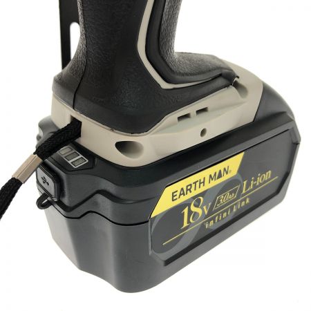  EARTH MAN アースマン 18V 充電式インパクトレンチ IW-180LiB ブラック