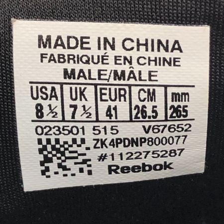  REEBOK リーボック クロスフィット ナノポンプフュージョン スニーカー 26.5cm 本体のみ V67652 ブラック x レッド