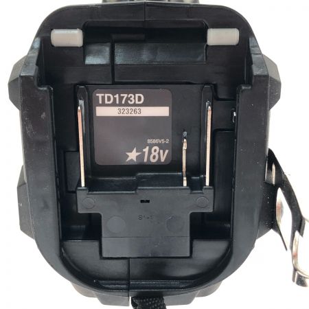 MAKITA マキタ 充電式インパクトドライバ 18V TD173DRGXB ブラック