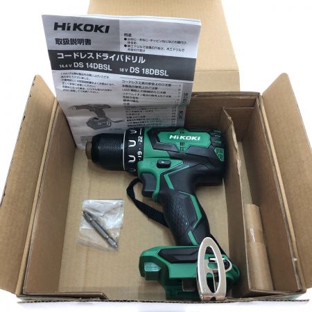  HiKOKI ハイコーキ コードレスドライバドリル 14.4V DS14DBSL グリーン