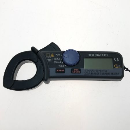  共立電気計器 漏れ電流・負荷電流測定用ミニリーククランプメータ KEW SNAP 2431