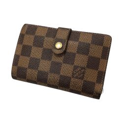 □□ LOUIS VUITTON ルイヴィトン 2つ折り財布 ダミエ ポルトフォイユ ヴィエノワ 本体のみ N61674 エベヌ Bランク