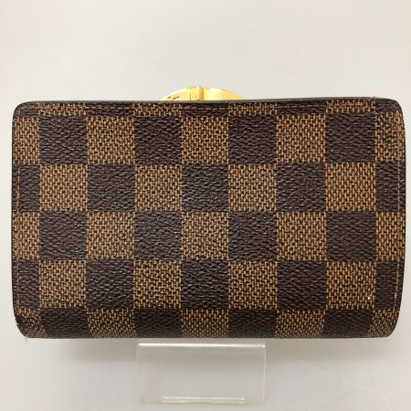  LOUIS VUITTON ルイヴィトン 2つ折り財布 ダミエ ポルトフォイユ ヴィエノワ 本体のみ N61674 エベヌ