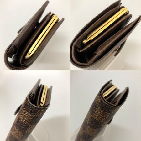  LOUIS VUITTON ルイヴィトン 2つ折り財布 ダミエ ポルトフォイユ ヴィエノワ 本体のみ N61674 エベヌ