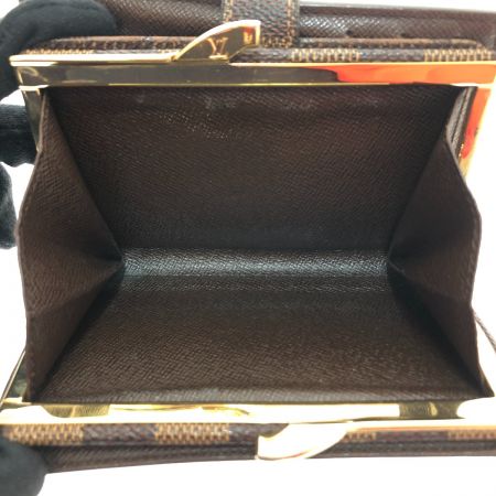  LOUIS VUITTON ルイヴィトン 2つ折り財布 ダミエ ポルトフォイユ ヴィエノワ 本体のみ N61674 エベヌ