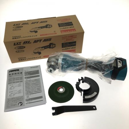  MAKITA マキタ 100mm充電式ディスクグラインダ 18V GA412DZ