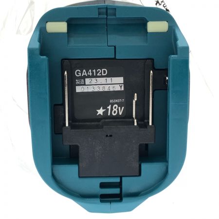  MAKITA マキタ 100mm充電式ディスクグラインダ 18V GA412DZ