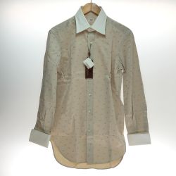 □□ ORIALI 長袖シャツ Mサイズ ベージュ Aランク