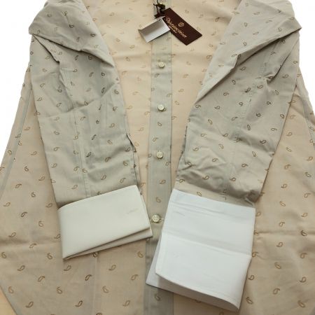  ORIALI 長袖シャツ Mサイズ ベージュ