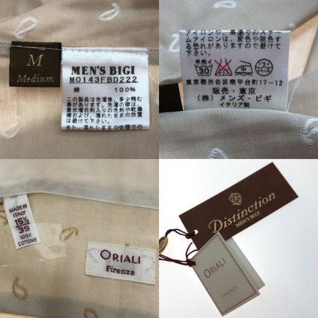  ORIALI 長袖シャツ Mサイズ ベージュ