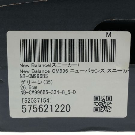  NEW BALANCE ニュー・バランス スニーカー 26.5cm CM996BS グリーン