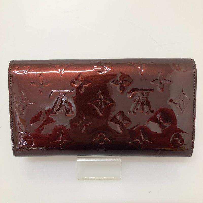 中古】 LOUIS VUITTON ルイヴィトン 長財布 モノグラム・ヴェルニ ...