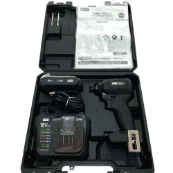 □□ DCM ディーシーエム 充電式ブラシレスインパクトドライバー スターターキット 18V ID-180SD ブラック Sランク