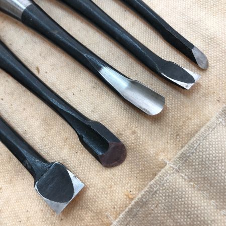  正道 木彫りノミ 10本セット