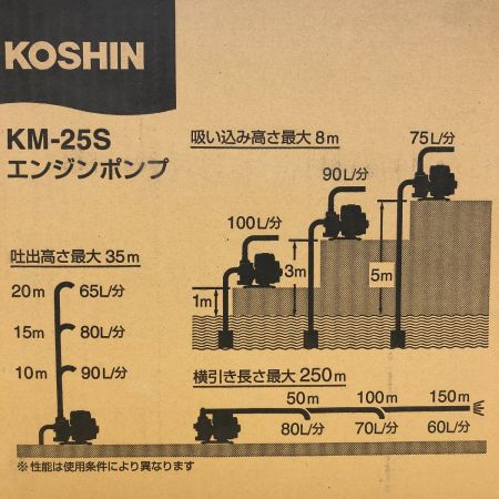  KOSHIN エンジンポンプ 2サイクル KM-25S
