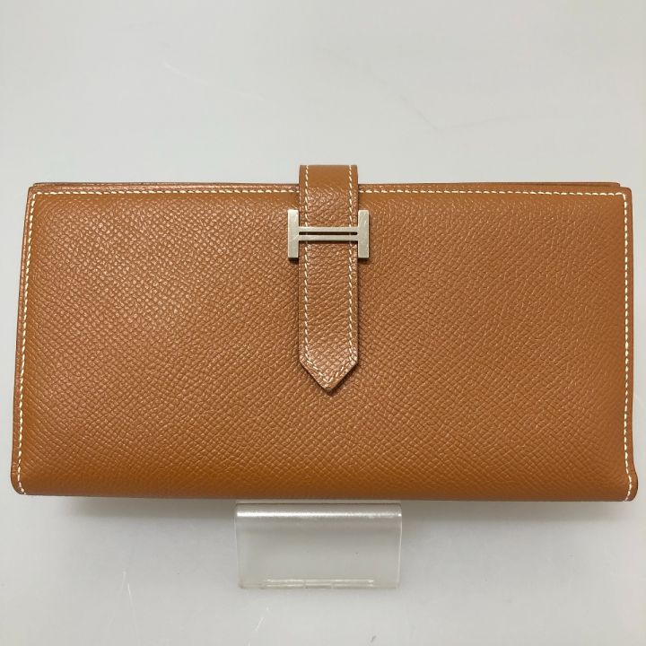 HERMES エルメス 長財布 ベアンスフレ ブラウン｜中古｜なんでもリサイクルビッグバン