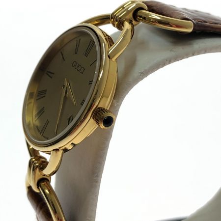  GUCCI グッチ 腕時計 GP/レザー クオーツ 6000.2.L