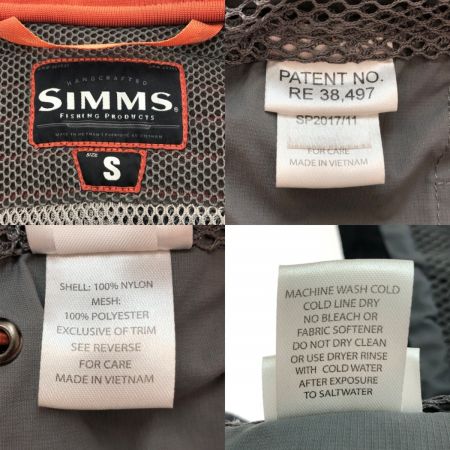  Simms ガイドベスト Sサイズ グレー