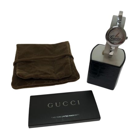  GUCCI グッチ 腕時計 Gサークル 105 グランデ クオーツ YA105530 シルバー