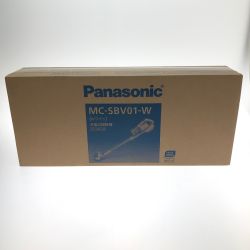 □□ Panasonic パナソニック 充電式掃除機 サイクロン式 コードレス MC-SBV01-W ホワイト Sランク