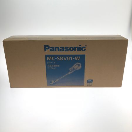  Panasonic パナソニック 充電式掃除機 サイクロン式 コードレス MC-SBV01-W ホワイト