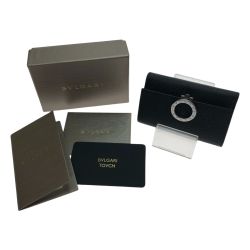 □□ BVLGARI ブルガリ 6連キーケース 30422 ブラック Aランク