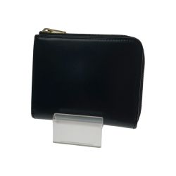 □□ CRAFSTO シェルコードバン L字ファスナー財布 本体のみ ブラック Bランク