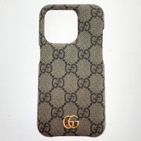  GUCCI グッチ オフィディア IPHONE 15PRO スマホケース 763801 ベージュ＆エボニー GGスプリーム キャンバス
