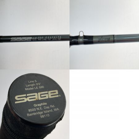  sage セージ フライロッド　LE590　グラファイト #5 LINE 9‘0‘‘ LE590