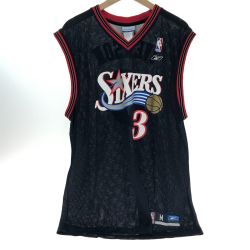 □□ REEBOK リーボック NBA アレン・アイバーソン ユニフォーム スポーツウェア レッド×ブラック Bランク