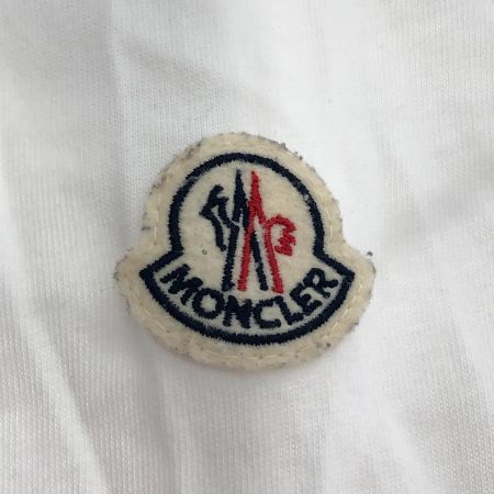  MONCLER モンクレール レタリング ロゴ エンブロイダリー ロングスリーブ 長袖Tシャツ XLサイズ I10918D00002 8390T ホワイト