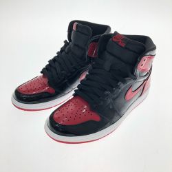 □□ NIKE ナイキ スニーカー エア ジョーダン 1 RETRO HIGH OG 25cm 555088-063 ブラック×レッド Bランク