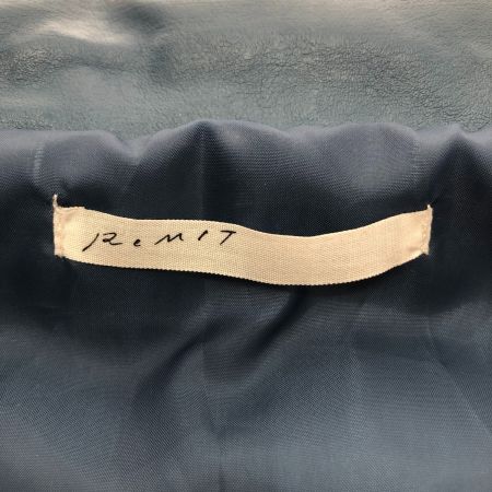  ReMIT フェイクレザーダウンベスト フリーサイズ スカイブルー