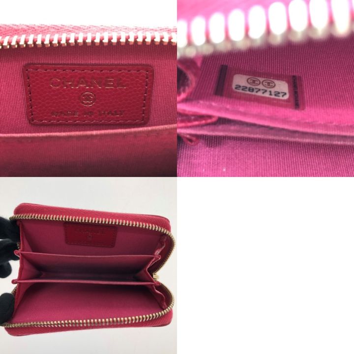 CHANEL シャネル カメリア ラウンドファスナー コインケース 本体のみ