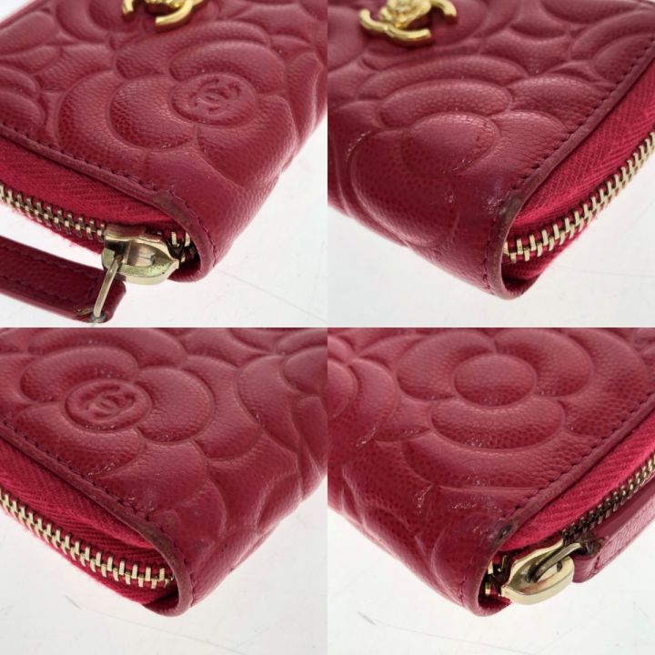 CHANEL シャネル カメリア ラウンドファスナー コインケース 本体のみ