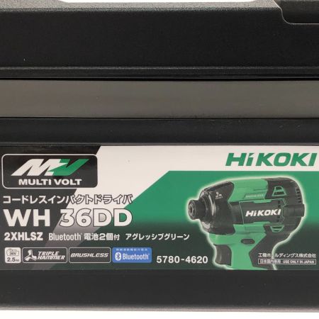  HiKOKI ハイコーキ コードレスインパクトドライバ 36V WH36DD(2XHLSZ) アグレッシブグリーン