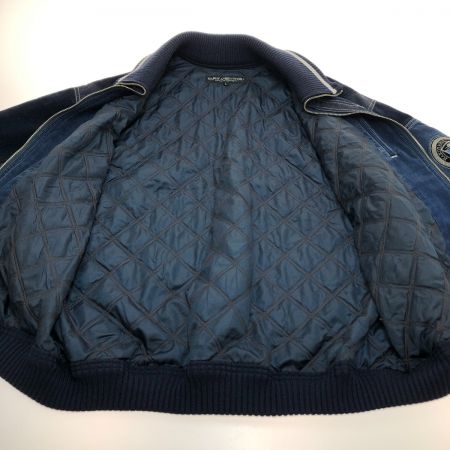  HARDY AMIES SPORT スタジャン ジャケット Lサイズ R-86129-4 ネイビー