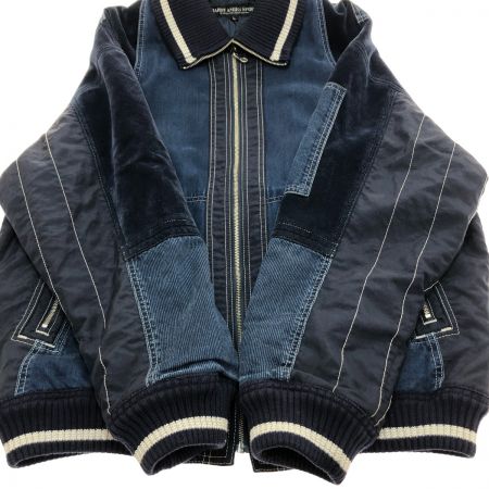  HARDY AMIES SPORT スタジャン ジャケット Lサイズ R-86129-4 ネイビー