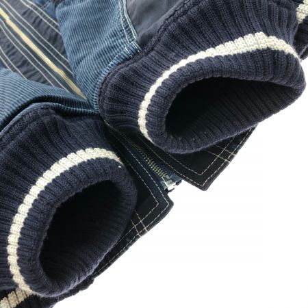  HARDY AMIES SPORT スタジャン ジャケット Lサイズ R-86129-4 ネイビー