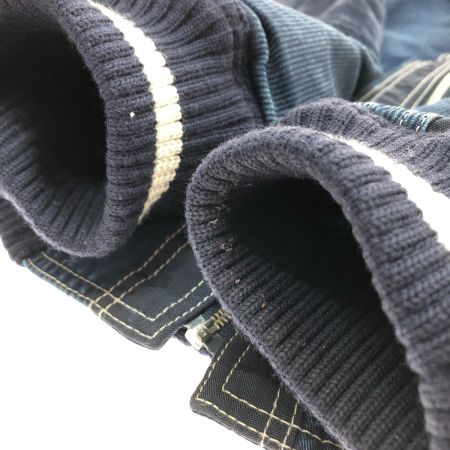  HARDY AMIES SPORT スタジャン ジャケット Lサイズ R-86129-4 ネイビー