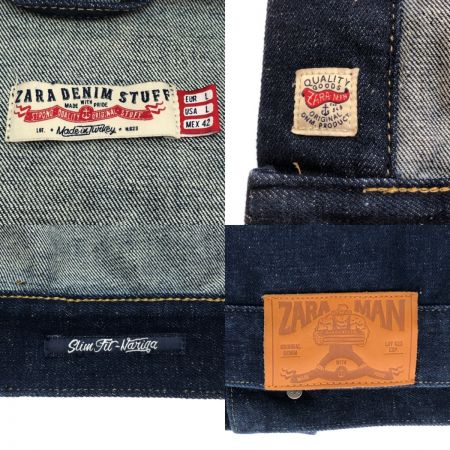  ZARA ザラ デニムジャケット USA L インディゴブルー