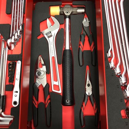  TONE KTC ツール52点セット BX331(TONE) SK45224WZR(KTC) レッド