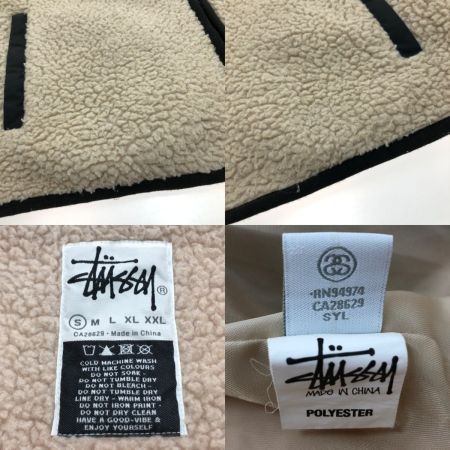  stussy ステューシー フリースジャケット Sサイズ CA28629 ナチュラル