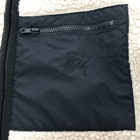  stussy ステューシー フリースジャケット Sサイズ CA28629 ナチュラル